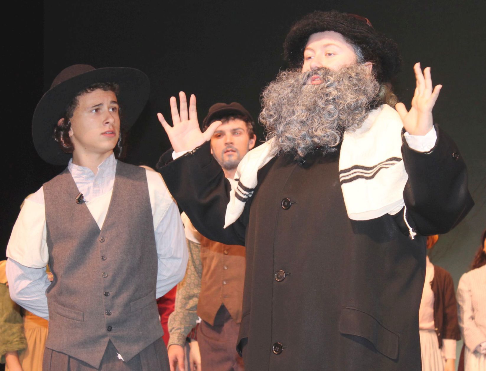 Rabbi and Mendel in "Fiddler on the Roof"